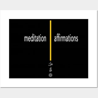 meditation | affirmations Posters and Art